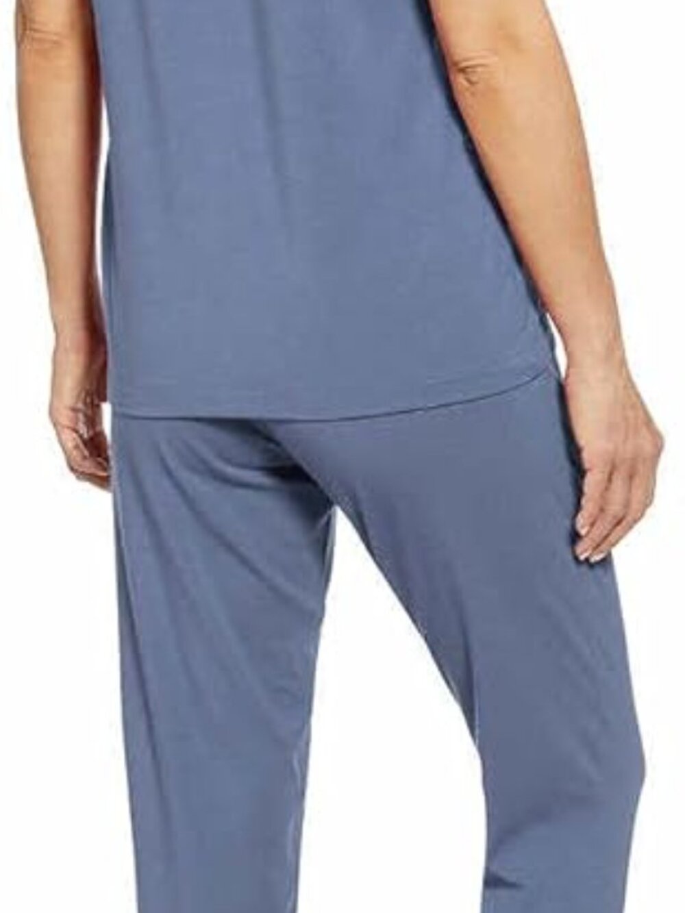 Calvin Klein Womens 2 Piece Pajama Set (Scorched Denim, Small) - Picture 4 of 5